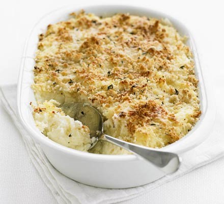 Garlic mash potato bake recipe 