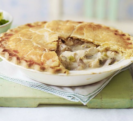 Lemony roast chicken pie recipe 