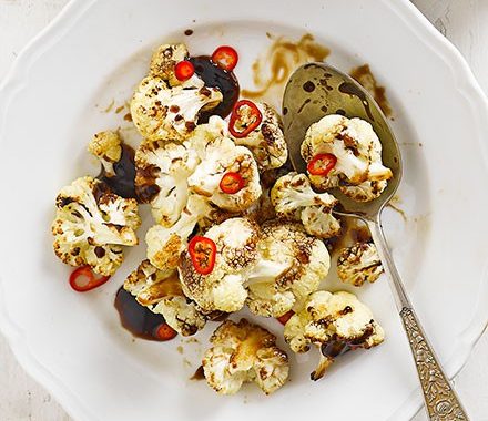 Roasted balsamic cauliflower recipe
