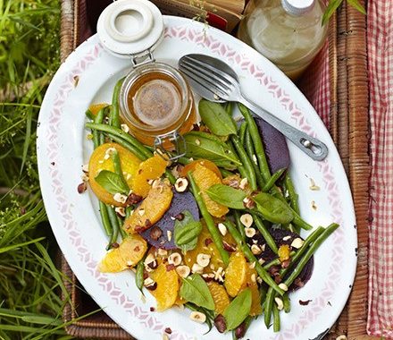 Beetroot, orange & hazelnut salad recipe