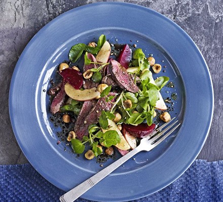 Pigeon & beetroot salad recipe 