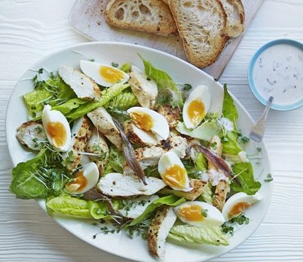 Skinny chicken Caesar salad recipe