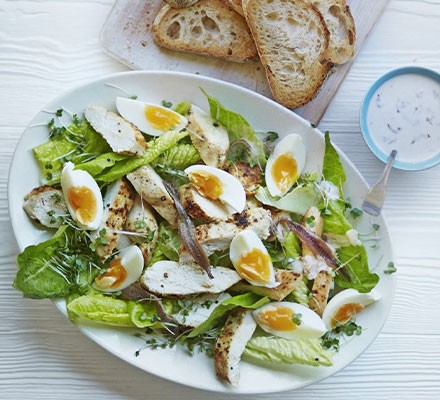 Skinny chicken Caesar salad recipe 