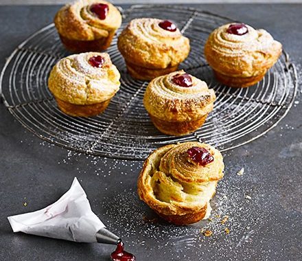 Almond & raspberry cruffins recipe