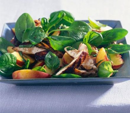 Balsamic chicken & peach salad recipe