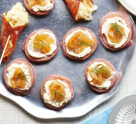 Beetroot blinis with smoked salmon recipe 