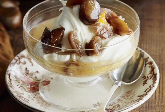 Chestnuts in Cointreau & orange syrup recipe