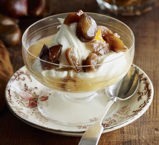 Chestnuts in Cointreau & orange syrup recipe 