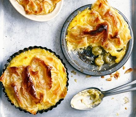 Gooseberry & custard pies recipe