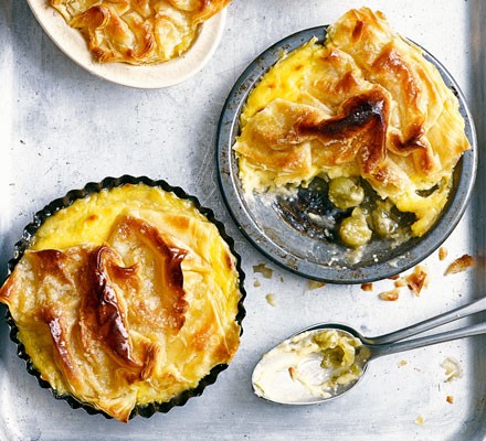 Gooseberry & custard pies recipe 