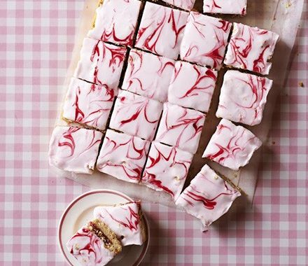 Pink jam slice recipe