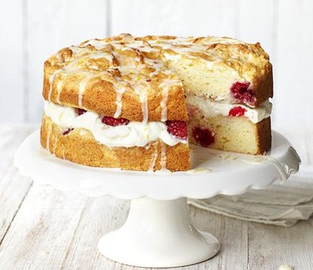 Luscious lemon & raspberry sandwich recipe