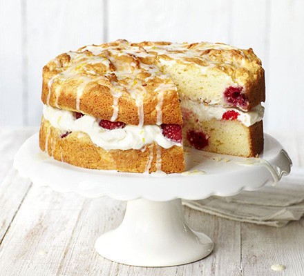 Luscious lemon & raspberry sandwich recipe 