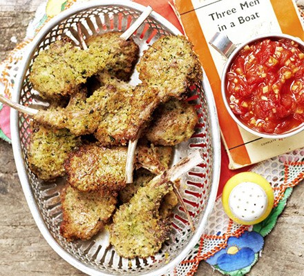 Lemon & herb lamb cutlets recipe 