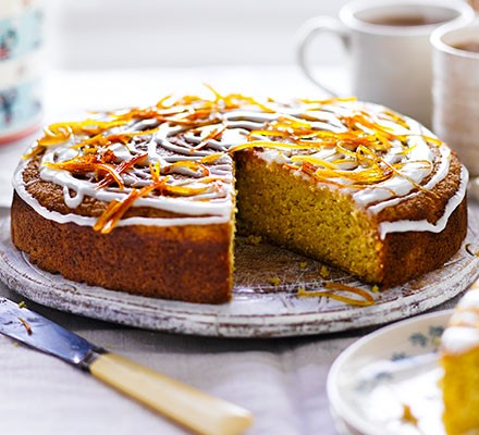 Orange & coriander drizzle cake recipe 