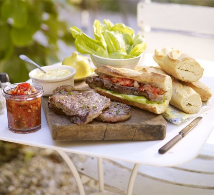 Sirloin steak sandwiches recipe 