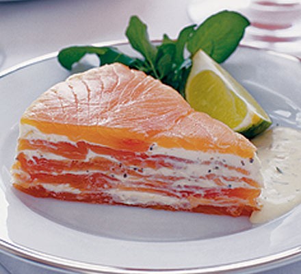 Smoked salmon gateau recipe 