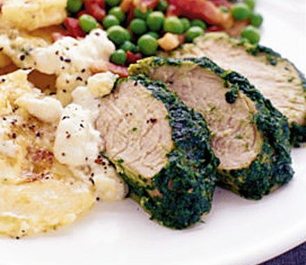 Pork fillet with mustard & herbs recipe