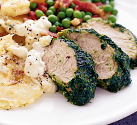 Pork fillet with mustard & herbs recipe 