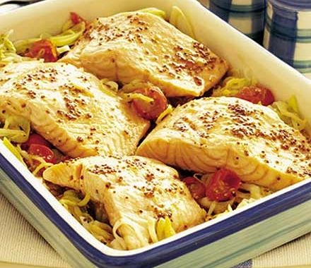 Speedy salmon and leek one-pot recipe