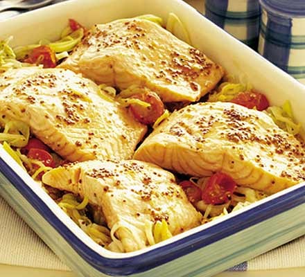 Speedy salmon and leek one-pot recipe 
