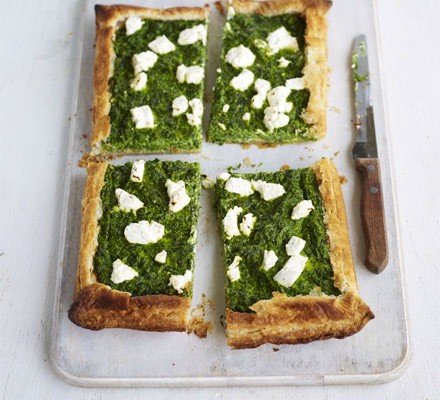 Spinach & goat’s cheese puff recipe 