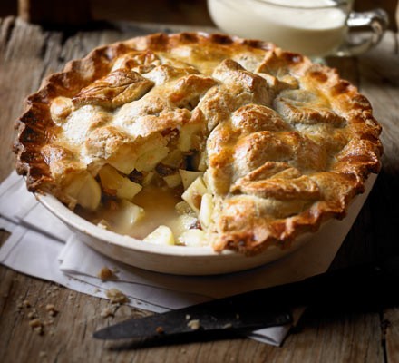 Apple & ginger pie with walnut pastry recipe 