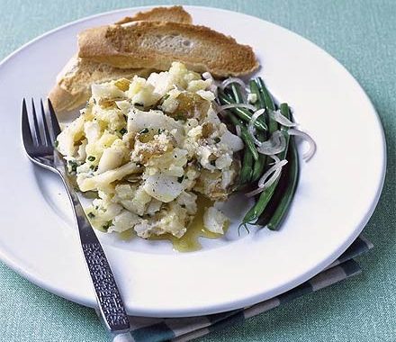 New potato & smoked haddock crush recipe