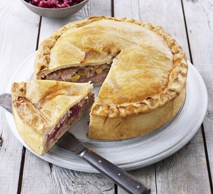 Pistachio & cranberry pork pie recipe 