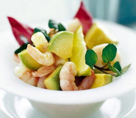 Avocado prawns in wasabi dressing recipe