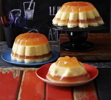 Rhubarb & custard jelly recipe 