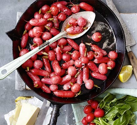 Brown butter basted radishes recipe 