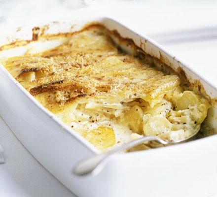 Creamy parsnip & mustard gratin recipe 