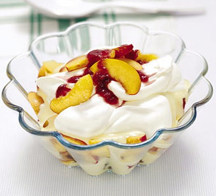 Peach Melba trifle recipe 