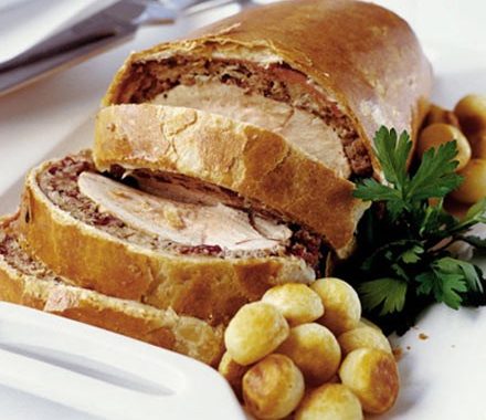 Roast turkey & cranberry wellington recipe