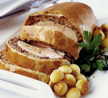 Roast turkey & cranberry wellington recipe 