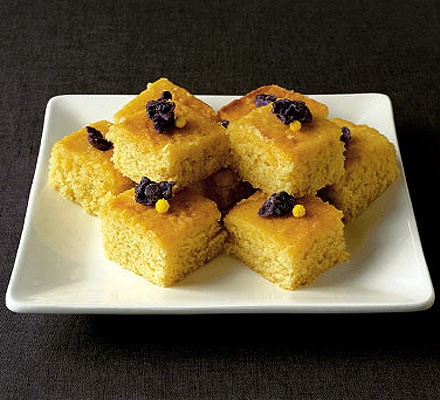 Lemon & violet drizzle cake recipe 