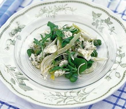 Fennel, broad bean & blue cheese salad recipe