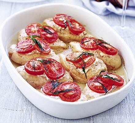 Chicken with goat's cheese & tarragon recipe 