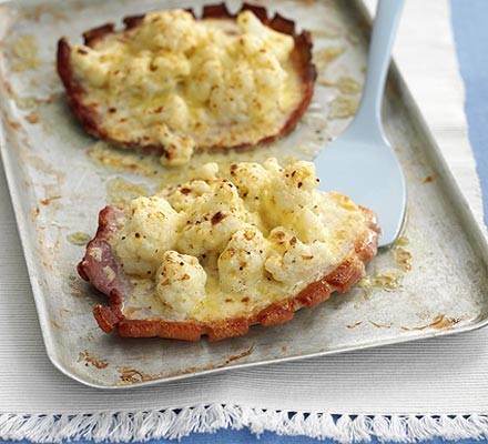 Gammon & cauliflower cheese grills recipe 