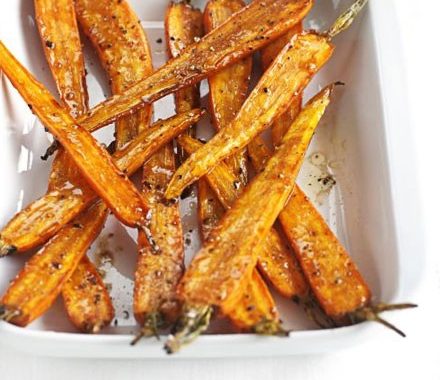 Balsamic & brown sugar roasted carrots recipe