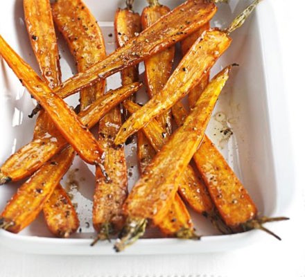 Balsamic & brown sugar roasted carrots recipe 
