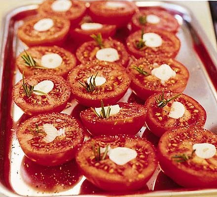 Slow-cooked tomatoes recipe 