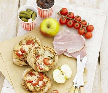 Ploughman's cheese & tomato pockets recipe