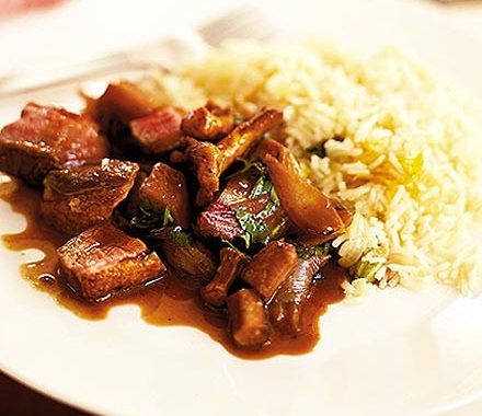 Stir-fry of duck & winter vegetables recipe