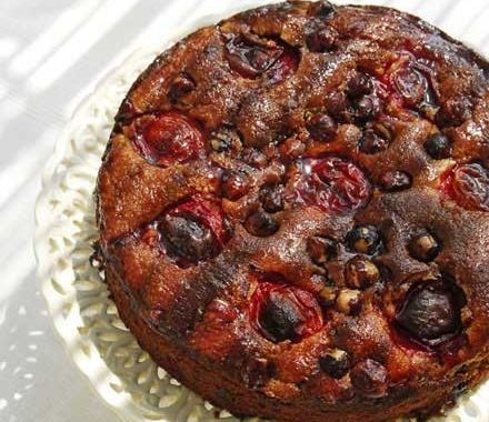 Plum, hazelnut & chocolate cake recipe