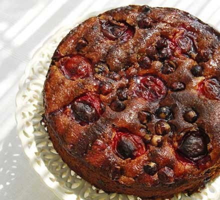 Plum, hazelnut & chocolate cake recipe 