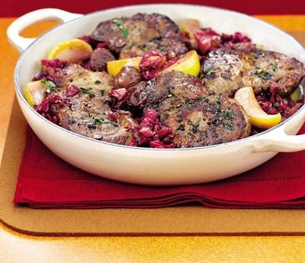 Slow-cooked pork & red cabbage recipe