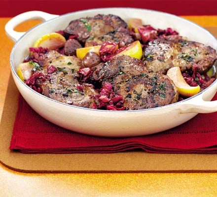 Slow-cooked pork & red cabbage recipe 