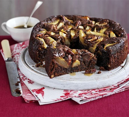 Sticky pear & ginger cake recipe 